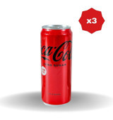 Coca Cola Zero Kutu Kola 3x330 ml