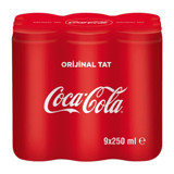 Coca Cola Kutu Kola 9x250 ml