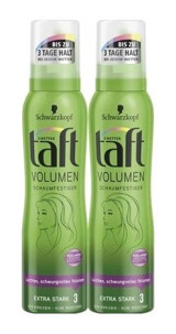 Taft Volumen Normal Saçlar İçin Hacim Veren Şekillendirici Saç Köpüğü 2x150 ml