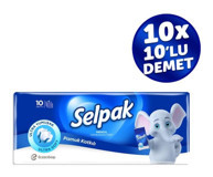 Selpak Klasik Cep Mendili Kağıt Peçete 10'lu