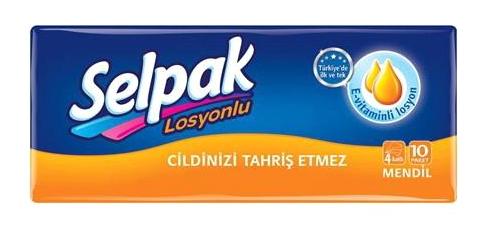 Selpak Losyonlu Cep Mendil Kağıt Peçete 10'lu