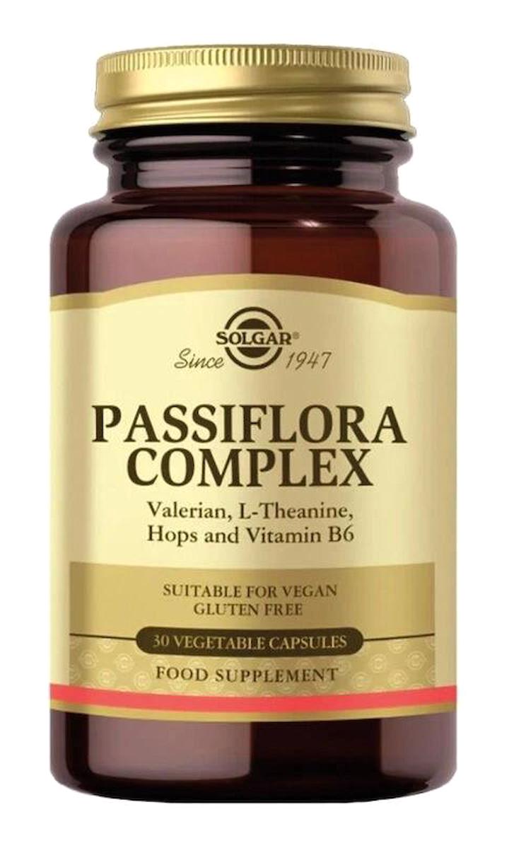 Solgar Passiflora Complex Aromasız Yetişkin Vitamin 30 Adet Kapsül