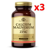 Solgar Calcium Magnesium Plus Zinc Aromasız Yetişkin Vitamin 3x100 Adet Tablet