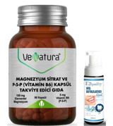 Venatura Magnezyum Sitrat Ve P5P Aromasız Yetişkin Vitamin 90 Adet Kapsül