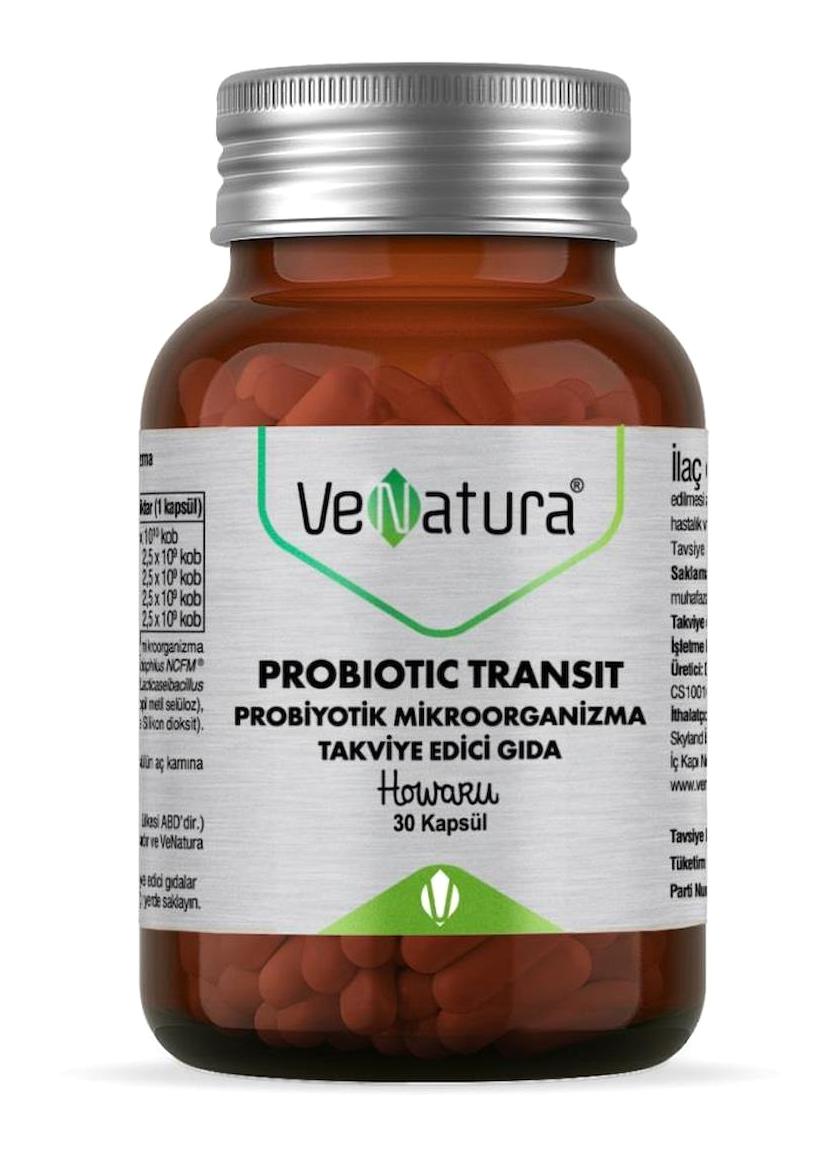 Venatura Probiotic Transit Aromasız Yetişkin Vitamin 30 Adet Kapsül