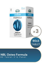 Nbl Osteo Formula Aromasız Yetişkin Vitamin 3x90 Adet Tablet