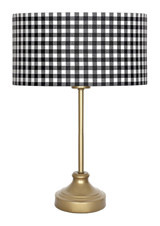 Vinner Onze Ekose Metal Gold Metal Tek Ayak Abajur