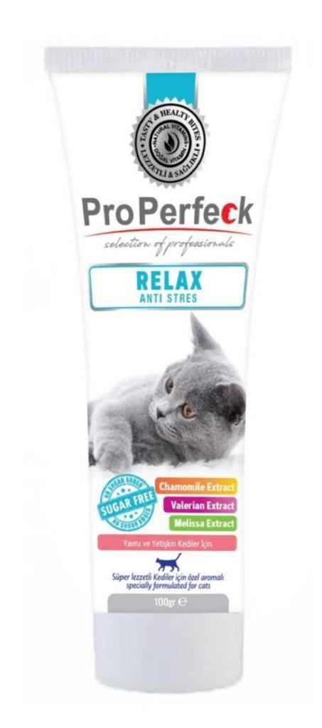 Properfeck Relax Sakinleştirici Etki Yavru-Yetişkin Kedi Vitamini Macun 100 gr