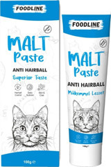 Foodline Malt Paste Tüy Yumağı Önleyici Yavru-Yetişkin Kedi Vitamini Macun 100 gr
