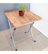 Tubix Katlanabilir Kare Suntalam 60x60 cm Kahverengi Bahçe Masası