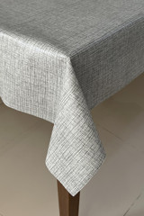 Pimulahome PVC 140x300 cm Dikdörtgen Masa Örtüsü Gri-Kahve