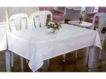 Smyak Colber Polyester 160x220 cm Dertsiz Dikdörtgen Masa Örtüsü Beyaz