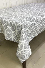 Pimulahome PVC 140x260 cm Dikdörtgen Masa Örtüsü Gri-Yeşil
