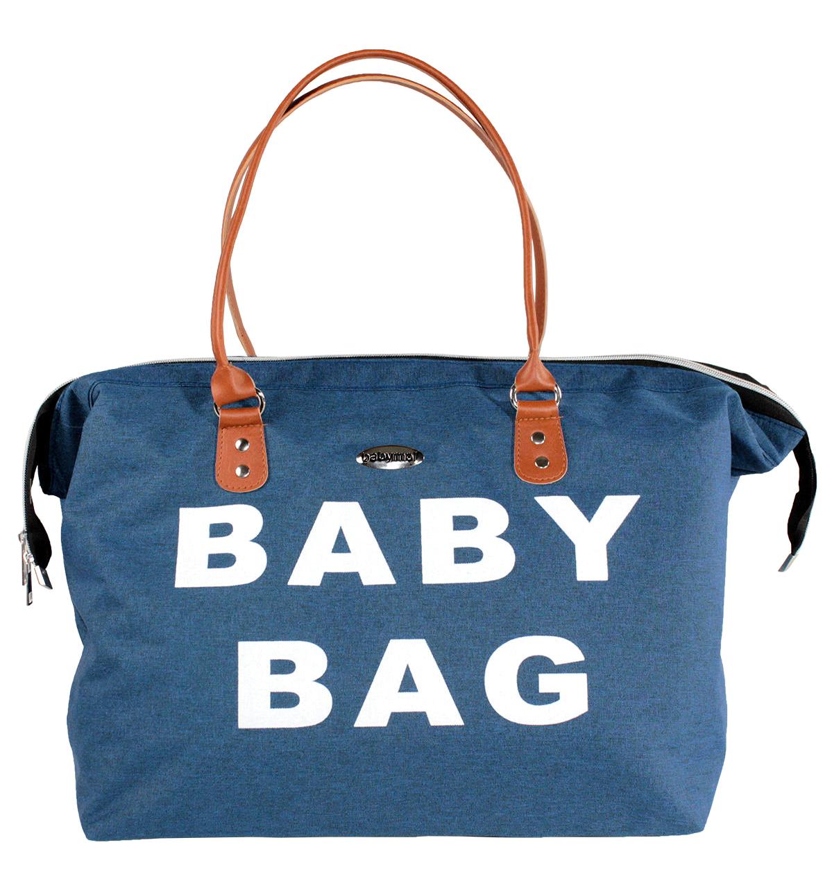 Babymol Baby Bag Su Geçirmez Paraşutsoft Bebek Omuz Çantası Mavi