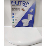 Elitra Plus Yavaş Kapanan Beyaz Oval Klozet Kapağı