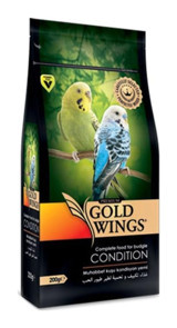 Gold Wings Premium Kabuklu Karışık Vitaminli Yetişkin Kuş Yemi 6 x 200 gr