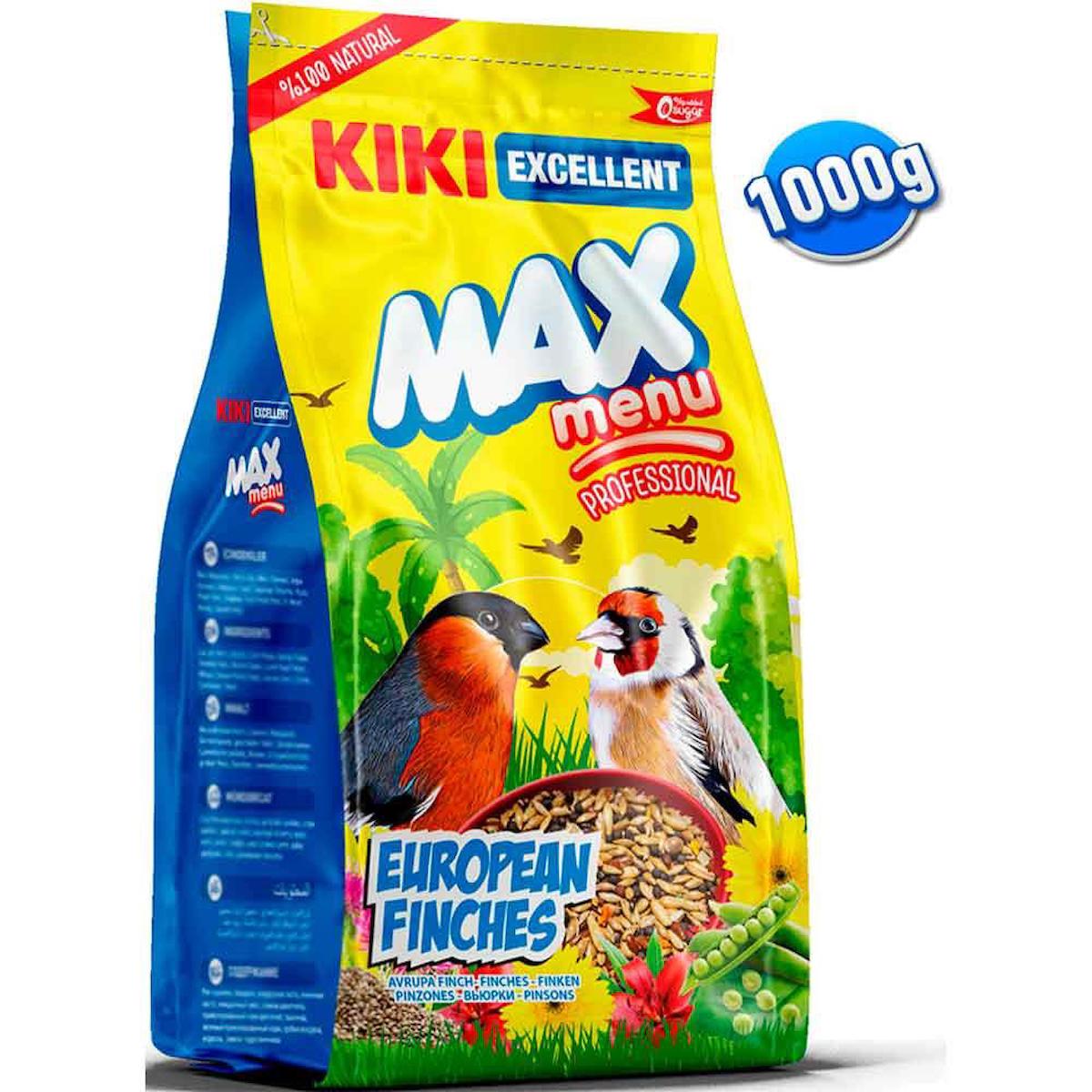Kiki Excellent Max Menü Kabuklu Ballı Vitaminli Yetişkin Kuş Yemi 1 kg