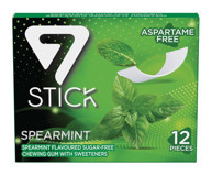 7 Stick Yeşil Naneli Şekersiz Sakız 12'li 12 Adet