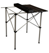 Biricik 70 cm x 66 cm Çantalı Dikdörtgen Metal Siyah Kamp Masası
