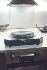 Uğur UO-0001 Pleyt Ocak Elektrikli Emaye Siyah Set Üstü Ocak