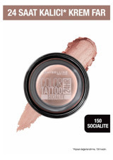 Maybelline New York 150 Socialite Krem Işıltılı Tekli Far Açık Pembe