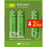 GP 1.5 V 2600 mAh Ni-Mh AA / Kalem Şarjlı Pil 6'lı