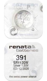 Renata 391 1.55 V Düğme Pil Tekli