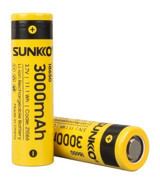 Sunkko 18650 3.7 V 3000 mAh Li-ion Kalem Şarjlı Pil 2'li