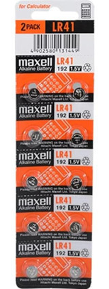 Maxell LR41 LR192 1.5 V Alkalin Düğme Pil 10'lu