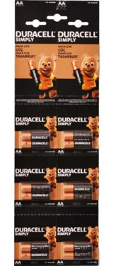 Duracell LR6 1.5 V 1500 mAh Alkalin AA / Kalem Pil 12'li