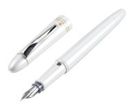 Steelpen Pearl Kartuşlu-Pistonlu Paslanmaz Çelik Doldurulabilir Beyaz Dolma Kalem