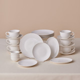 Karaca Forever 26 Parça 6 Kişilik Beyaz Bone China Kahvaltı Takımı