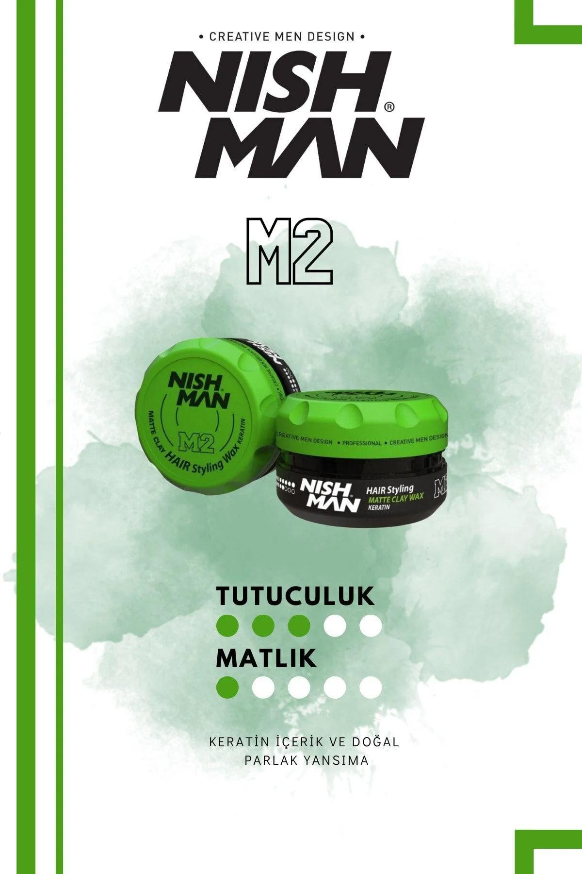 Nishman M2 Doğal - Parlak Krem Orta Keratinli 100 ml Wax