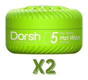 Dorsh D5 Mat Krem Sert Balmumu 2x150 ml Wax