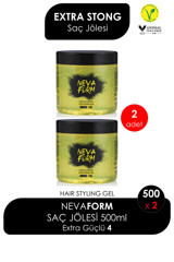Nevaform Extra Ekstra Sert No:4 Parlak Jel Ekstra Sert Vegan 2x500 ml Jöle