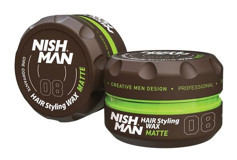 Nishman 08 Mat Krem Sert Su Bazlı 100 ml Wax