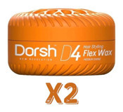 Dorsh D4 Flex Doğal - Parlak Krem Orta Balmumu 2x150 ml Wax