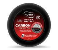Hobby Style & Protect Carbon Doğal - Mat Krem Ekstra Sert Bitkisel Keratin 100 ml Wax