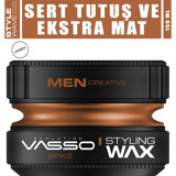 Vasso Spike Pro Clay Mat Krem Ekstra Sert Keratinli 150 ml Wax