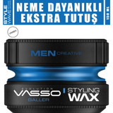 Vasso Aqua Baller Parlak Krem Ekstra Sert Keratinli 150 ml Wax