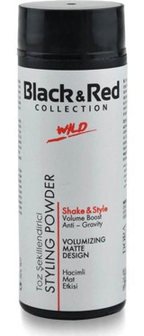 Black & Red Wild Powder Mat Pudra Hafif Balmumu 20 gr Wax