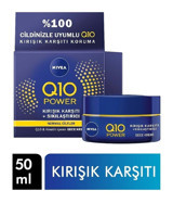 Nivea Q10 Power Tüm Yaşlar Nemlendirici Hassas Ciltler Anti-Aging, Kırışıklık Giderici Boyun-Yüz Krem 50 ml