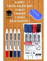 Globox 4'lü Doldurulabilir Silinebilir Renkli Tahta Kalemi