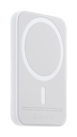 HunaGoods 2800 mAh Mıknatıslı Lightning Kablosuz Powerbank Beyaz
