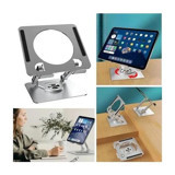 Buffer Ayarlanabilir Ayaklı 360 Derece Dönebilen Masaüstü Tablet Standı Gri