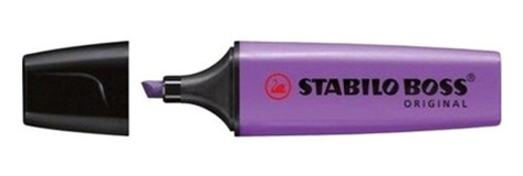 Stabilo 10'lu Neon Eflatun Kesik Uçlu Fosforlu Kalem Seti