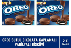 Oreo Milk Choc Sütlü Çikolatalı-Vanilyalı Bisküvi 2x246 gr