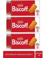 Lotus Biscoff Karamelize Bisküvi 3x156 gr