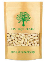 Fıstıkçı Pazarı Soyulmuş Çiğ Tuzsuz Organik Glutensiz Tane İçi Badem 550 gr