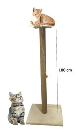 Nursoft Büyük Oturaklı Oyuncaklı 100 cm Kedi Tırmalama Tahtası